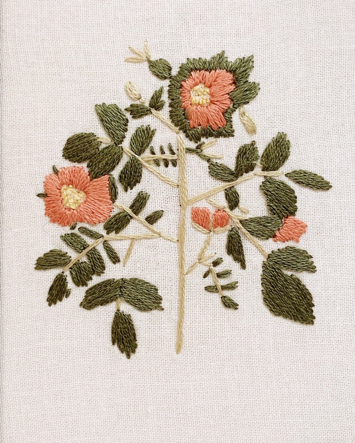 Red Alpine Rose panel